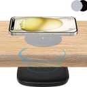 2-inch (50mm) NiiTTER Invisible Wireless Charger, Under Desk Wireless Charger, Hidden Charging Station for iPhone 17/16/15/14/13/12/Wireless Phones(Adapter Included)