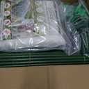 GonLei 10x43FT Garden Mesh Netting Kit Raised Beds (6 Pcs Garden Hoops & 18 Clips) Garden Hoops Plant Row Covers Netting Protection Berry Bush Trees Grass Seed Barrier Net (White)