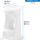 Step2 in Pool Stool, 33-inches Tall, Waterproof Patio Furniture, Bar Stool, Weighted, White
