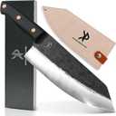 Kitchen perfection Handmade Chefs Carving Knife For Meat Cutting- Extremely Sharp Cooking Knife 8 Inch -Hand Sharpen Best Gift For Men - High Carbon Steel w/Canvas Sheath