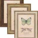 XUANLUO 1 Pack 5x7 Inch Farmhouse Rustic Picture Frame Sets Distressed Farmhouse Plastic Frame with HD plastic cover for Wall Mount or Tabletop Display (Multicolour, 5x7-1pcs)