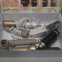 Shark Glam Ceramic & Powerful Air Styling & Drying System, with Silki Straightener & Shark Glossi Air Glosser, for Drying, Curling, Straightening & Glossing, Gold, HD6051S (Straight & Wavy Hair)