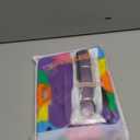 SEYMAC stock Case for iPad Mini 7 (A17 Pro)2024/ Mini 6 8.3'' with Screen Protector Pencil Holder [360 Rotating Hand Strap] &Stand, Drop-Proof Case for iPad Mini 7th/6th Generation 8.3"Purple+Colorful