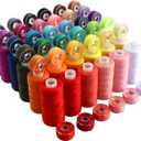 72 PCS Sewing Thread Assortment, 36 Color Thread for Sewing Machine with 36 Same Color Bobbins, Polyester Thread 400 Yards/Spool (72)