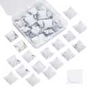 FINGERINSPIRE 40Pcs Square Acrylic Self Adhesive Rhinestone 30mm Clear Crystals Bling Sticker Large Flat Back Crystals Rhinestone Acrylic Jewels for Costume Making Cosplay