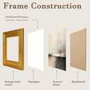 11x14 Picture Frame Matte Gold,Simple Photo Frame 2.5inch Wide Lines