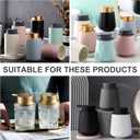 Upgrade Your Soap Dispenser with LALA DOLCE Rust-Proof Gold Plastic Pump Replacement - Wide Mouth Dispensers (Gold, Foam Pump)