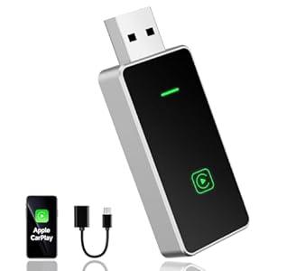 Wireless CarPlay Adapter for Apple,Plug and Play Convert Wired to Wireless Apple Car Play Adapters,Mini CarPlay Adapter USB Type-C