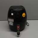 CHEFMAN Small Air Fryer Healthy Cooking, 3.6 Qt, Nonstick, User Friendly and Dual Control Temperature, w/ 60 Minute Timer & Auto Shutoff, Dishwasher Safe Basket, Matte Black, Cookbook Included