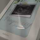 Pregnancy Journal for First Time Moms Gifts - 90 Pages Hardcover Pregnancy Memory Book, Beautiful & Cute Baby Book Keepsake, Ultrasound Baby Scrapbook, Mom To Be Gift (Sage)