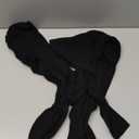 REORIA Women's Sexy Crew Neck Lounge Long Dress Elegant Long Sleeve Ribbed Bodycon Maxi Dresses (Black)