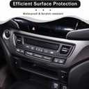 Center Console Air Conditioning Mode Button Frame Cover Trim for Honda Pilot 2016-2022/ Honda Ridgeline 2017-2023/ Honda Passport 2019-2023 Interior Accessories ABS Material (Matt Black)