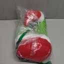 Green Elf Legs Stuck in Tree Topper for Christmas Decorations, Poseable Stuffed Leg with Fixed Wire Ornament for Indoor Outdoor Wreath Party Decor