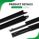 Car Window Weather Stripping for Dodge Ram 1500/2500/3500/4500/5500 Crew Cab 2009-2021, Weatherstrip for 4-Door, Window Molding Trim Seal, OE#55112376AH 55112377AH 55372138AH