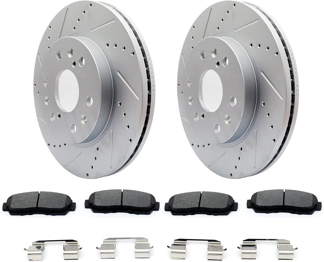 FKG Front Brake Pad and Rotor Kit fit for 2005-2010 Honda Odyssey
