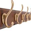 Rustic Coat Hooks Wall Mount, Large 39.4 Inch Long Coat Rack for Garage & Entryway, Heavy Duty Organizer with 8 Hooks, Farmhouse Wooden Wall Decor for Jackets, Hats, Bags
