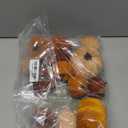 Whaline 12Pcs Fall Faux Velvet Pumpkins Thanksgiving Harvest Artificial Fake Pumpkin Rustic Assorted Sizes Orange Brown Khaki Small Foam Pumpkins for Fall Wedding Party Home Table Decor