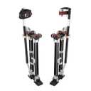VEVOR Drywall Stilts, 24''-40'' Adjustable Aluminum Tool Stilts with Protective Knee Pads, Durable and Non-Slip Work Stilts for Sheetrock Painting, Walking, Taping, Black