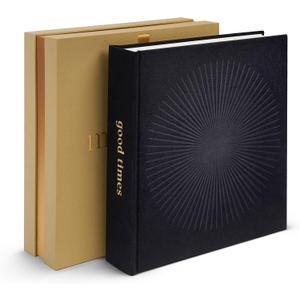 Premium Scrapbook Album for Family, Friends, Graduation, Baby Shower and Wedding Photos | 100 Pages for Multiple Sizes, 4x6, 5x7, 6x8, 8x10 | Black | Acid Free Picture Album | Coffee Table Book