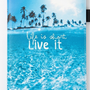 Passport Cover Case Blue Sea for Travel Lovers, 10 inch