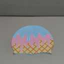 Sporti Limited Edition Silicone Swim Cap for Adult with Dimension Height 7.6" - Opening 7.5", Swimming Cap Variety of Design (Ice Cream - Blue/Pink)