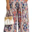 Women's Wide Leg Long Palazzo Pants High Waist Loose Fit Casual Flowy Pants Trousers with Pockets L