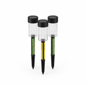 Crosslight Solar Powered Pathway Lights - Stainless Steel Outdoor White LED Lights, Waterproof for Garden, Yard, Patio, Lawn, Walkway - Decorative Ground Stake Lighting | Bronze