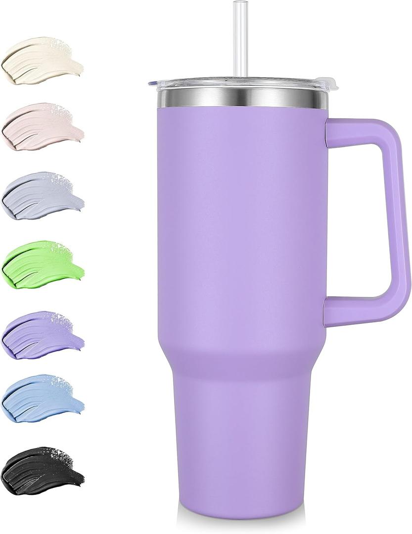 Vessel Stainless Steel Tumbler 40 oz Purple Without Straw, Broken Lid