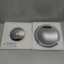 Makeup Mirror with Lights, 1x/ 20x 360° Rotation Vanity Mirror, Brightness Adjustable Lighted Makeup Mirror with Magnification, 5000 mAh Rechargeable Double Sided Mirror with 3 Colors, Gift for Women