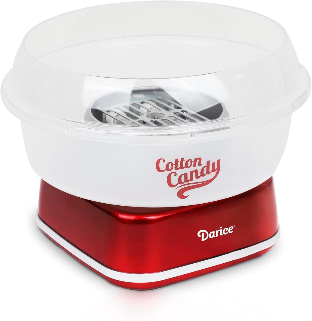 Darice Cotton Candy Machine Retro Cotton Candy Maker Cotton Candy Maker Machine For Homemade Sweets Ideal for Birthday, Party, Gatherings Works with Flossing Sugar or Hard Candy