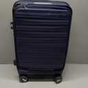RAINSMORE Expandable Carry on Luggage 20 Inch, Airline Approved Carry on Suitcase with Front Pocket&Laptop Compartment, Hardshell Rolling Travel Luggage with Spinner Wheels, Royal Blue