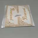 24 Pack Reserved Table Signs for Wedding, Double Sided Gold Reserved Row Seating Signs for Wedding Chairs Tables Tent Place Cards Reception Ceremony Restaurants Event