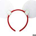 Needzo Reindeer Mouse Ear Headband with Sparkly Red Stars, Holiday Party Costume Accessory for Women or Girls, One Size Fits Most