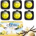 Car Air Fresheners, Vanilla, 6-Pack, 4ml Each, Odor Eliminator