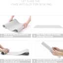 YSAGi Non-Slip Leather Desk Pad, Waterproof Laptop Computer Desk Keyboard Mat, Table Protector Blotter Mat, Large Mouse Pad for Office/Work/Home/Decor(White, 31.5" x 15.7")
