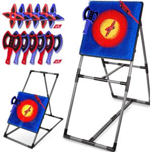 Axe Throwing Game for Backyard, Axe Throwing Game Target with 12 Throwing Axes, Lightweight & Portable Outdoor Games Indoor Carnival Yard Lawn for Age 6-12, Backyard Games for Family Party