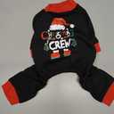 Haloumoning Family Christmas Pajamas Matching Sets Xmas PJs Sets Holiday Jammies Sleepwear Black