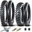 HOLATO Rear 90/100-14 3.00-14 Front 70/100-17 2.75-17 Tire and Inner Tube for 110cc 125cc KLX125 KLX140 KX85 TTR125 RM80 TaoTao DB17 Apollo RFZX18 Coolster Dirt Pit Bike Off Road Motocross Heavy Duty