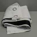 Anytime 100% Blackout Curtain 2 Panels Set, Thermal Insulated Window Drapes for Bedroom, Full Shading Panels (Greyish White,52W x 84L)