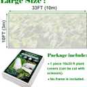 Plant Covers Freeze Protection, 10ft33ft Reusable Rectangle Frost Protection Floating Row Cover Plant Blanket Garden Winterize Cover for Cold Weather Snow