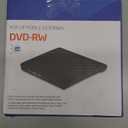 External DVD Drive, Portable USB 3.0 CD +/-RW Drive DVD Player for ROM Rewriter Burner for Laptop Desktop, Compatible with Windows 7/8/10/11 Mac MacBook Pro/Air (DVD Burner)