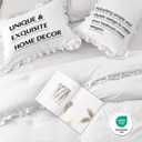 HARBOREST King Comforter Set White - Ruffle Comforter for King Size Bed, Fluffy King Size Comforter Set for All Seasons, 3 Pieces (1 Comforter & 2 Pillow Shams)
