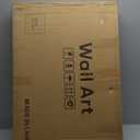 Large Framed Neutral Abstract Wall Art, 3 Piece Modern Canvas Prints Paintings Artwork for Walls, Minimalist Black Beige Pictures for Living Room Hallway Dining Room Bedroom Wall Decor -Total 30x60 In