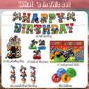 45Pack Dirt Bike Birthday Party decoration pack include banner,Honeycomb Centerpieces,cake toppers,Balloons for Dirt Bike party decoration
