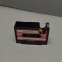 Aobopar Cute Tape Dispenser, Pink Tape Dispenser Desk, Office Desktop Tape Dispenser, Funny Novelty Tape Dispenser Pen Holder, Retro Cassette 80'S Desk Accessory Organizer