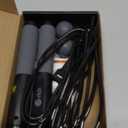 Te-Rich Jump Rope, Weighted Jump Rope for Fitness, Skipping Rope with Counter - Heavy Handles, Adjustable Length - Cordless Jumping Rope for Men Women Kids Fitness Exercise Training (Black+Gray)