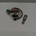 QISF 2 Coil Ignition Magneto Stator Plate for 50 70 90 110 125cc Taotao Kazuma SSR Baja ATV Quad Dirt Kick Bike 4 Wheeler with 24mm&27mm Magneto Flywheel GY6 Puller ATV Scooter Repair Tool