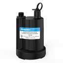 Acquaer Submersible Water Pump 1/6 HP Sump Pump Thermoplastic Utility Pump Small Electric Water Pump 1750GPH Water Remove for Basement Hot Tubs Garden Pool Cover Draining with 10 ft Cord