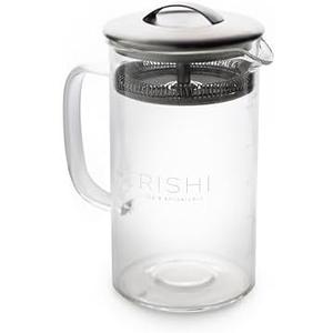 Rishi Tea Simple Brew Teapot - For 20oz Loose Tea Preparation, Built-in Strainer, Everyday Teaware, Easy to Clean, Borosilicate Glass, Enjoy Hot or Iced - 600ml