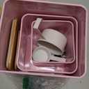 Jingmore Metal Dog Treat Containers Set of 3 with Bamboo Lids and Spoon Airtight 7+3+2 lbs Dog Food Snack Jars with DIY Labels Big Pet Cookie Storage Jar for Kitchen Counter (Pink,Funny)